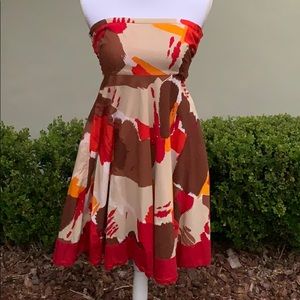 Anthropologie Colorful 100% Cotton Dress